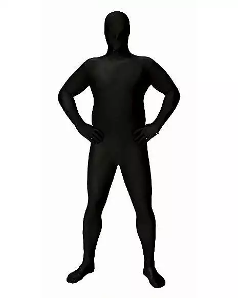 Adult Super Skins Black Zentai Skin Suit Costume 4 Adult Super Skins Black Zentai Skin Suit Costume - Image 4