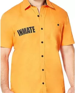 Arkham Inmate Work Shirt - Suicide Squad -Creepy Costume Shop 01324516 c