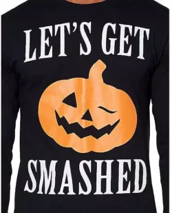 Let's Get Smashed Long Sleeve T Shirt 10 Let's Get Smashed Long Sleeve T Shirt -Creepy Costume Shop 01353580 c