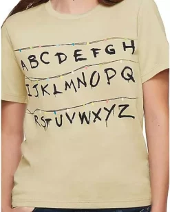 Adult Alphabet Wall T Shirt - Stranger Things 7 Adult Alphabet Wall T Shirt - Stranger Things -Creepy Costume Shop 01381979 c