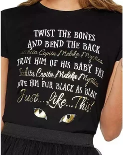Twisted Bones Binx Spell T Shirt - Hocus Pocus -Creepy Costume Shop 01383702 c