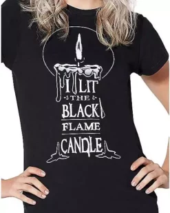 Black Flame T Shirt - Hocus Pocus 6 Black Flame T Shirt - Hocus Pocus -Creepy Costume Shop 01384130 c