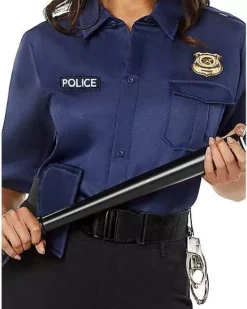 Adult Cop Costume Kit -Creepy Costume Shop 01385095 c