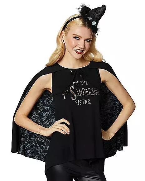 Fourth Sanderson Sister Caped T Shirt - Hocus Pocus 2 Fourth Sanderson Sister Caped T Shirt - Hocus Pocus - Image 2