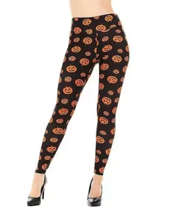 Pumpkin Leggings -Creepy Costume Shop 01434281 a