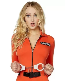 Adult Prisoner Catsuit Costume -Creepy Costume Shop 01464726 c