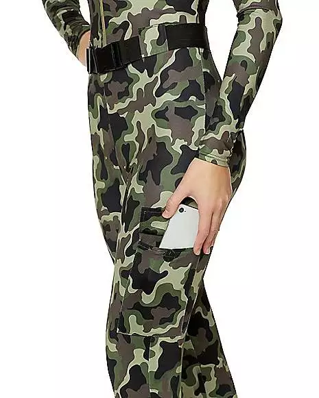 Adult Camo Catsuit Costume 4 Adult Camo Catsuit Costume - Image 4