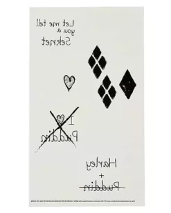 Harley Quinn Tattoo Set - The Suicide Squad -Creepy Costume Shop 01486398 d