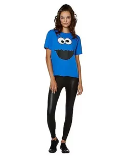 Adult Cookie Monster T Shirt - Sesame Street 7 Adult Cookie Monster T Shirt - Sesame Street -Creepy Costume Shop 01496322 d