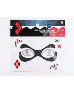 Harley Quinn Peel And Stick Face Tattoo Decals - DC Comics -Creepy Costume Shop 01497742 d