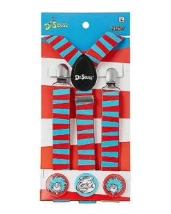 Thing 1 And Thing 2 Suspenders - Dr. Seuss -Creepy Costume Shop 01532845 e