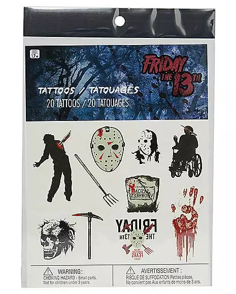 Friday The 13th Temporary Tattoos 2 Friday The 13th Temporary Tattoos - Image 2