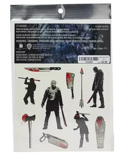 Friday The 13th Temporary Tattoos 5 Friday The 13th Temporary Tattoos -Creepy Costume Shop 01542927 c
