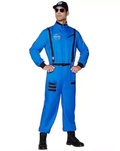 Adult Blue NASA Jumpsuit Costume