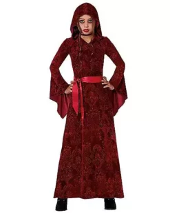 Kids Red Hooded Dress