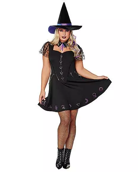 Adult Black Magic Witch Costume 1 Adult Black Magic Witch Costume