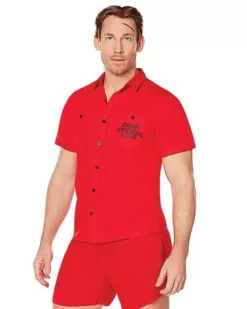 Adult Camp Crystal Lake Button Down Shirt - Friday The 13th