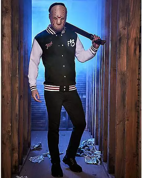 Adult Jason Voorhees Varsity Jacket - Friday The 13th 1 Adult Jason Voorhees Varsity Jacket - Friday The 13th