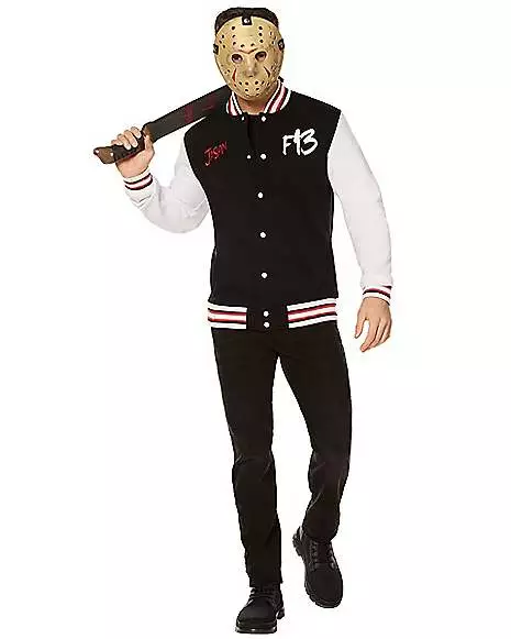 Adult Jason Voorhees Varsity Jacket - Friday The 13th 2 Adult Jason Voorhees Varsity Jacket - Friday The 13th - Image 2