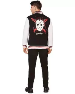 Adult Jason Voorhees Varsity Jacket - Friday The 13th 5 Adult Jason Voorhees Varsity Jacket - Friday The 13th -Creepy Costume Shop 01587211 c