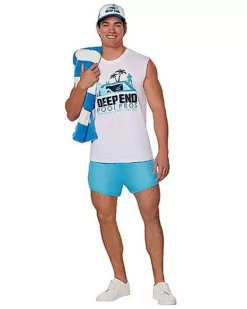 Adult Pool Boy Costume Kit