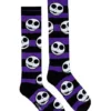 Jack Skellington Striped Knee High Socks - The Nightmare Before Christ
