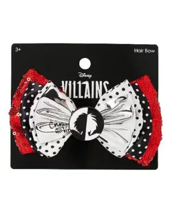 Cruella Hair Bow - Disney Cruella 5 Cruella Hair Bow - Disney Cruella -Creepy Costume Shop 01599927 c