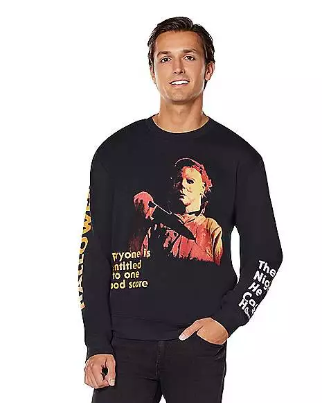 Michael Myers One Good Scare Sweatshirt - Halloween 1 Michael Myers One Good Scare Sweatshirt - Halloween