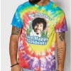 Happy Accidents Tie Dye Bob Ross T Shirt