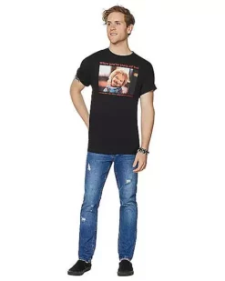 Crazy Chucky T Shirt - Child's Play -Creepy Costume Shop 03480217 c