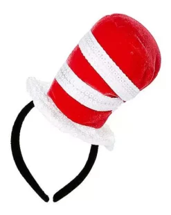 Cat In The Hat Sequin Mini Hat – Dr. Seuss -Creepy Costume Shop 07617525 c
